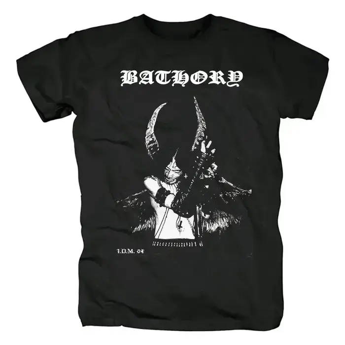Bathory – T-shirt en coton noir pour hommes et femmes, 100% coton, de qualité, Hip-Hop, décontracté, Street Rock, Harajuku, classique, à manches courtes
