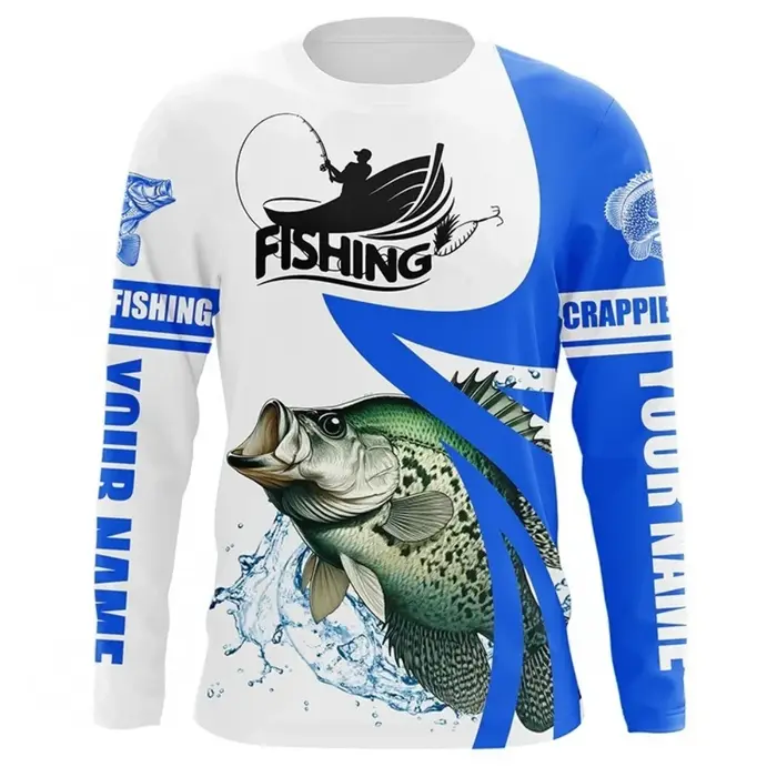 T-shirt de pêche à manches longues pour homme, T-shirt de camping et d'extérieur pour homme, T-shirt