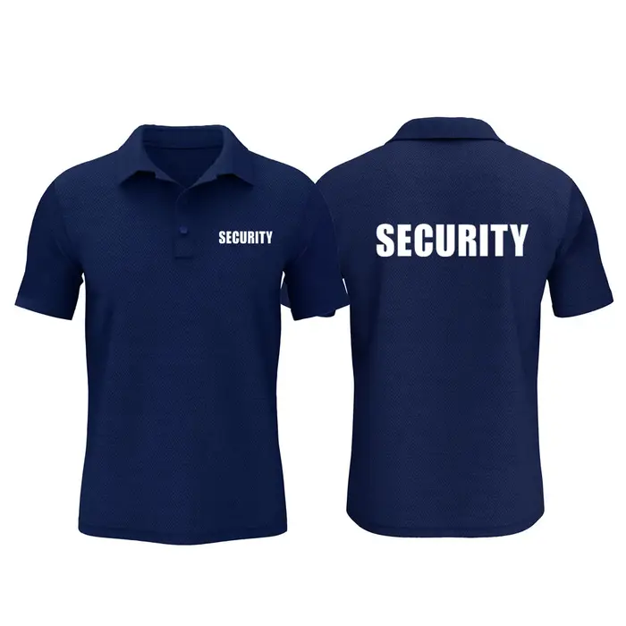 Polo de sécurité été hommes décontracté personnel événement travail vêtements t-shirts coton à manches courtes dessus frais OT-036
