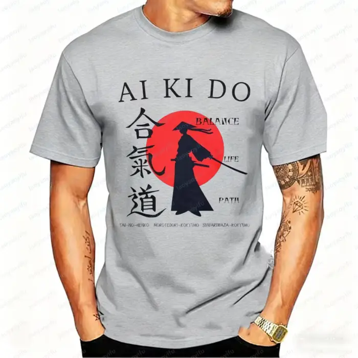 T-shirt d'arts martiaux Aikido