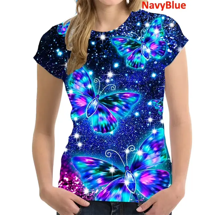 T-shirt manches courtes col rond femme