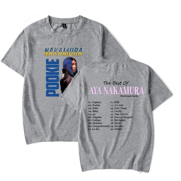 Aya Nakamura T-shirt à manches courtes pour hommes et femmes