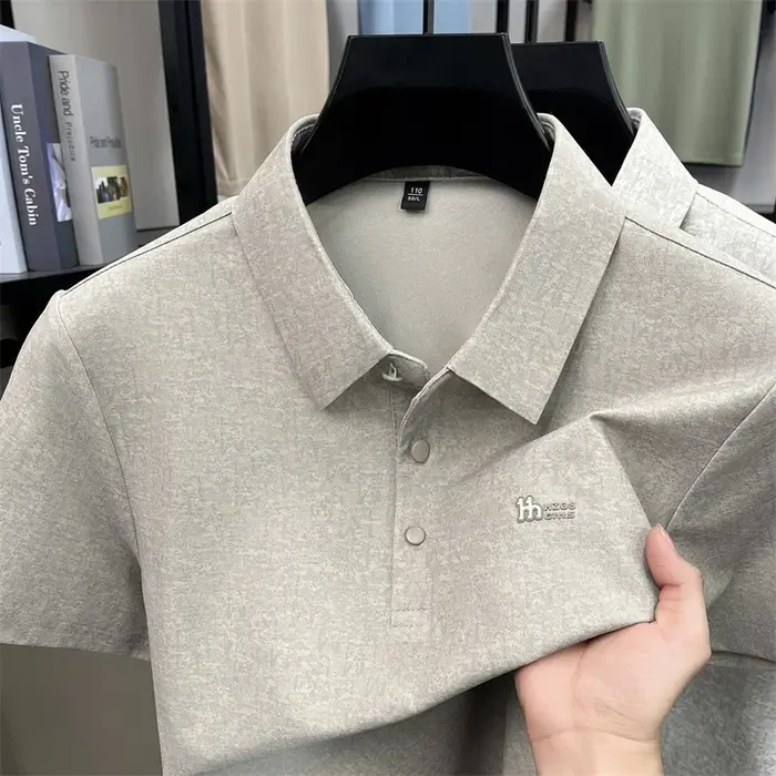 Polo jacquard léger pour homme