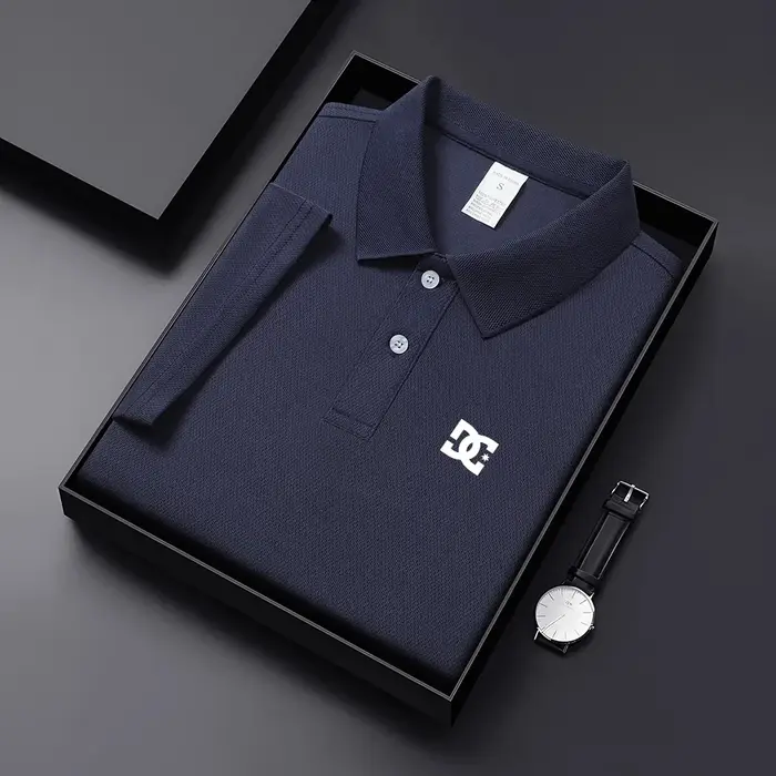 Polo homme été 2026 - multicolore, manches courtes, respirant, confortable, décontracté, professionn