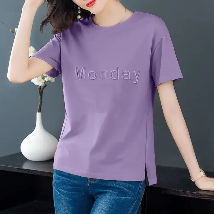 T-shirt à manches courtes pour femmes
