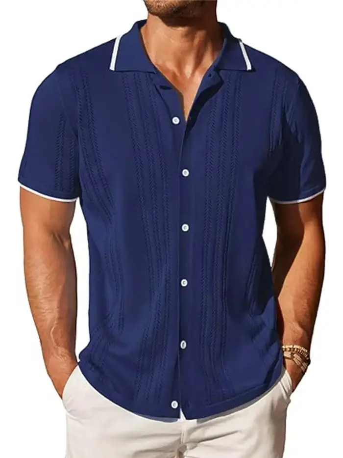 Polo tricoté pour hommes
