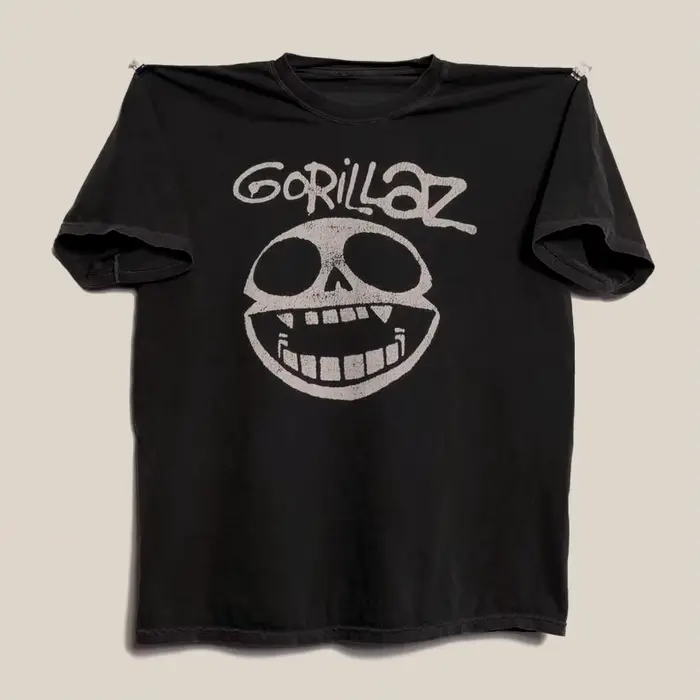 T-shirt à manches courtes imprimé Gorillaz – Style alternative