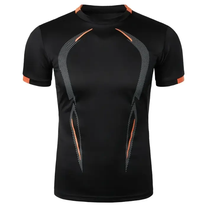 T-shirt respirant pour hommes, haut de Jogging à séchage rapide, léger, d'entraînement, de Fitness,