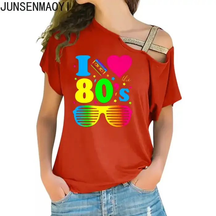 J'adore Les 80s Vêtements Nouvelles Femmes Pour T-Shirt