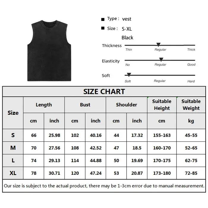 Hommes gilet Vintage lavé t-shirt 100% coton débardeurs été décontracté hauts sans manche Streetwear noir t-shirts amples femmes