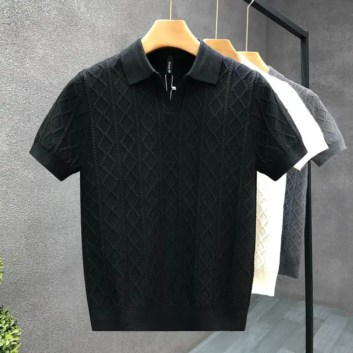 Pull à manches courtes pour homme