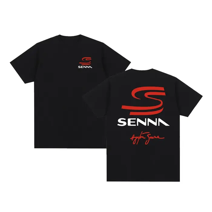 Ayrton Senna – T-shirt Vintage en coton respirant pour hommes et femmes, avec image de course automo