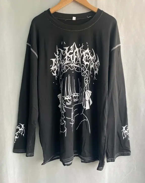 Streetwear T-shirts Femmes Vêtements Imprimé Manches Longues