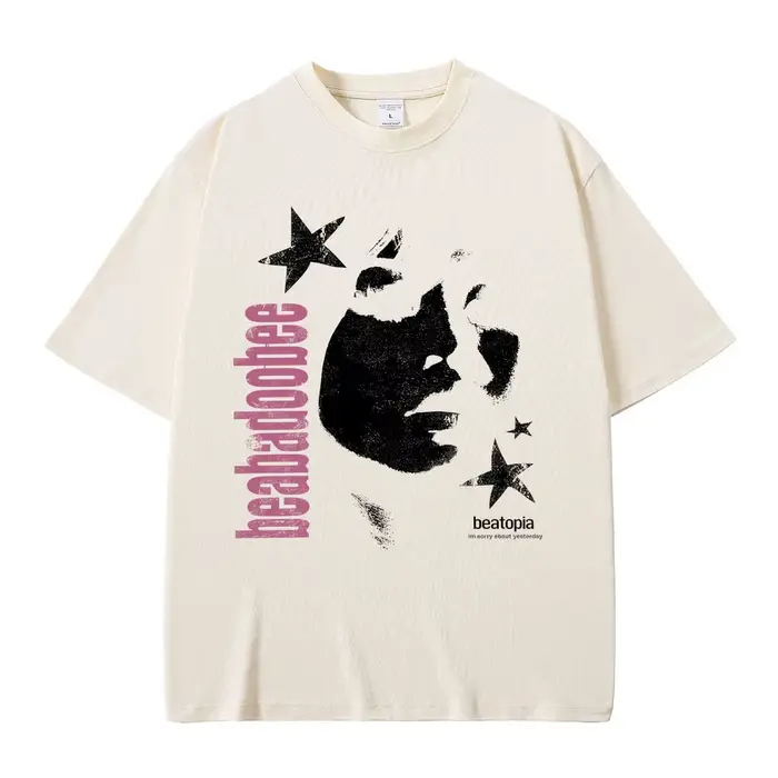 Beabadoobee visage impression T-shirts hommes femmes Hip Hop mode Pop musique