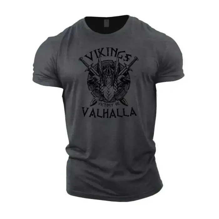 T-shirt col rond pour hommes, respirant et confortable, à la mode, pour entraînement musculaire, let