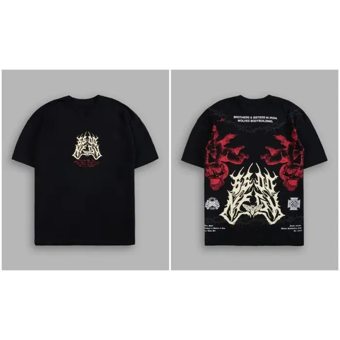 T-shirt en coton à col rond imprimé