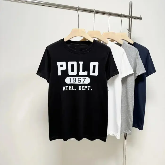 RdarkT-shirt à manches courtes pour femmes, logo Polo 1967, vêtements populaires coréens, vêtements 