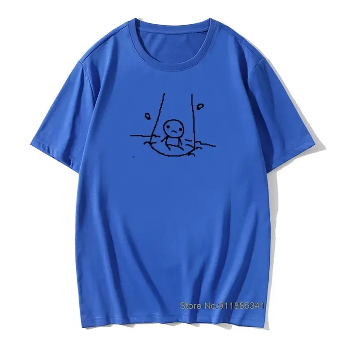 Bizarre hommes t-shirt la reliure d'Isaac T-Shirts couverture en coton drôle à manches courtes col rond