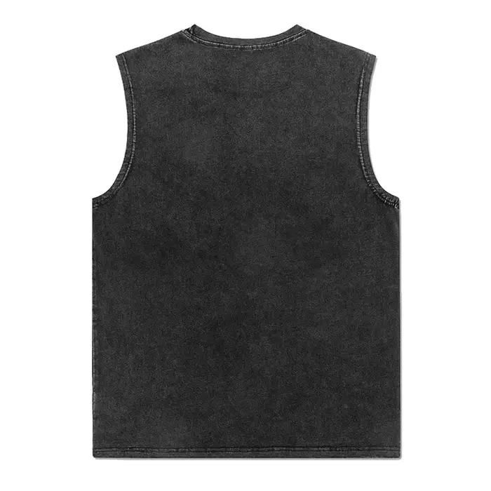 Débardeurs en coton délavé style vintage pour hommes et femmes – Idéaux pour la gym