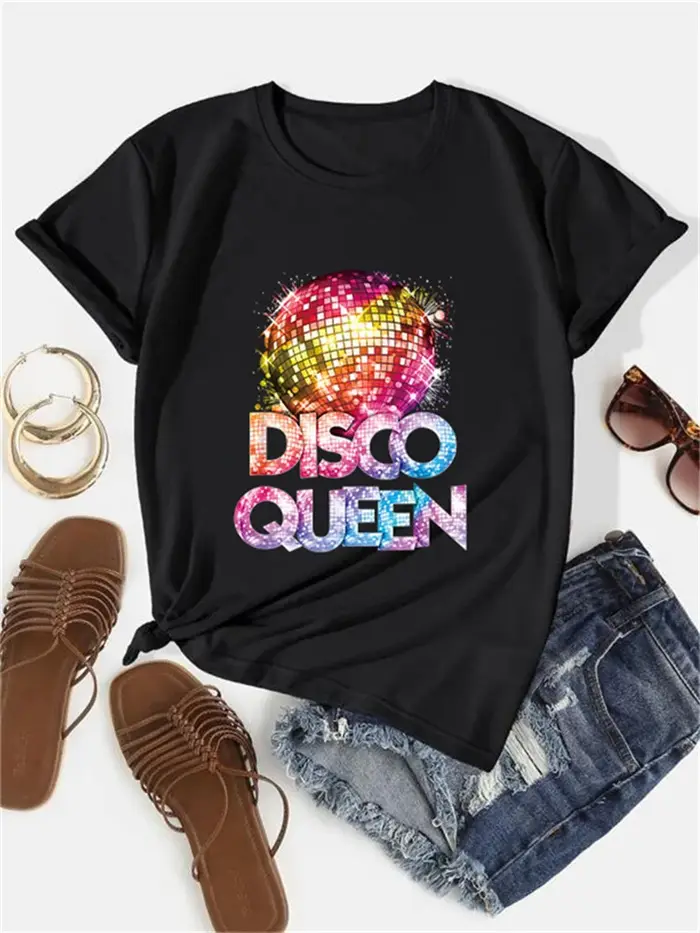 T-shirt col rond pour femmes