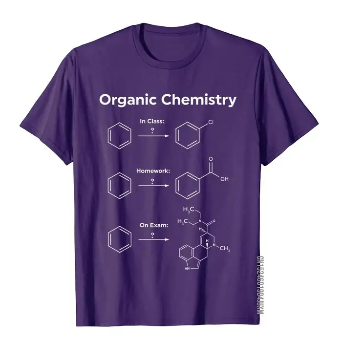 Humor chimie organique t-shirt cadeau femmes hommes-examen de devoirs Camisa haut T-Shirts