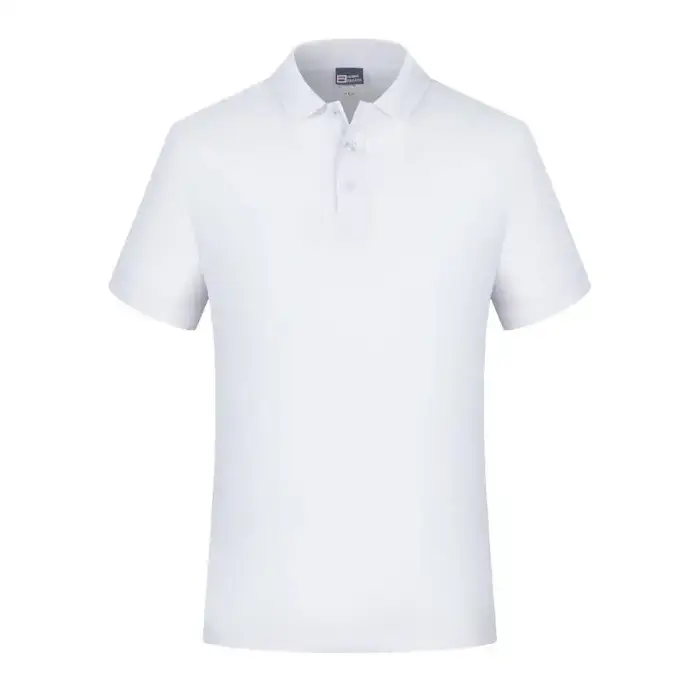 Polo blanc uni pour homme, manches courtes, col décontracté, t-shirt noir uni, vêtements d'été pour 