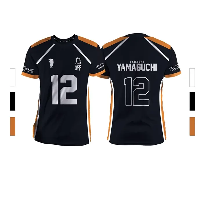 Balck été nouveaux hommes sport mode décontracté confortable respirant volley-ball Anime unisexe à m