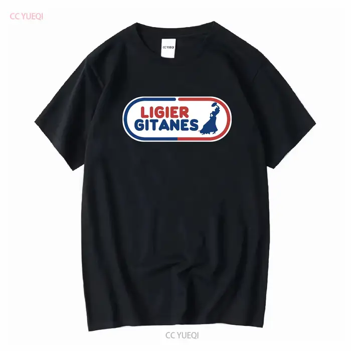 Ligier Gitanes Active Logo T Shirt Taille drôle Mode Américain manches longues ou courtes vintage La