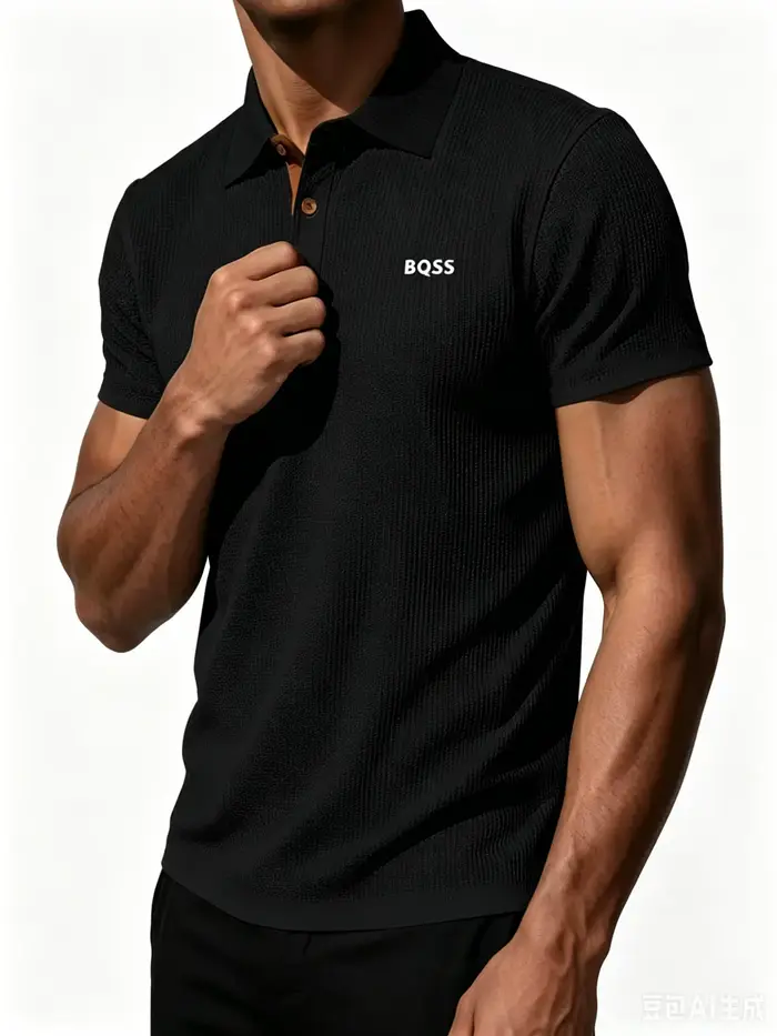 Polo à manches courtes en tricot gaufré Prana pour homme