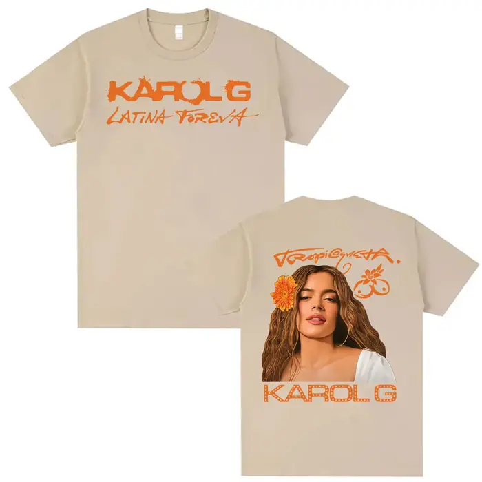 T-shirt de la tournée d'album Tropicoqueta 2026 de la chanteuse Karol G