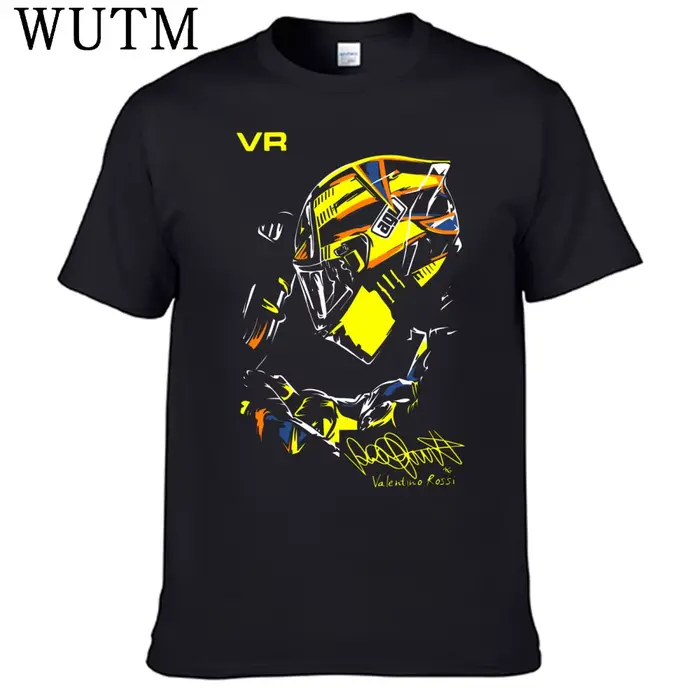 Moto GP Rossi VR t-shirt classique 100% coton t-shirts pour hommes