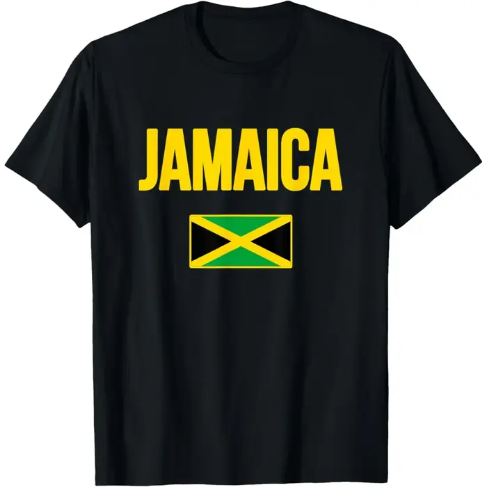 Drôle drapeau de la jamaïque graphique t-shirts hommes femmes pur coton Humor Streetwear t-shirt à manches courtes unisexe vêtements amples