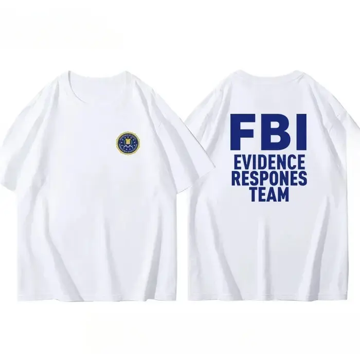 T-shirt pour hommes imprimé film Fbi Agent