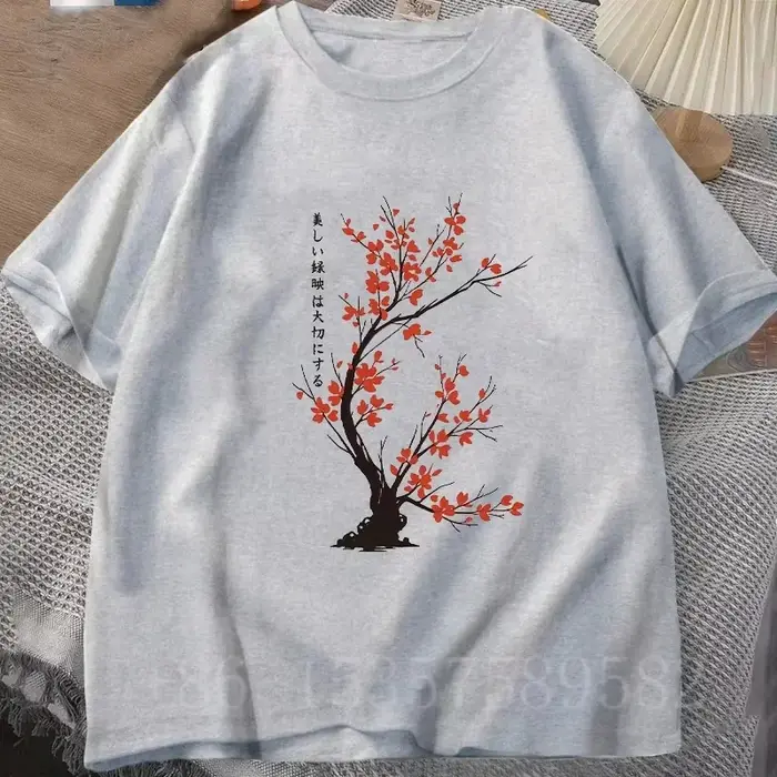 T-shirts à imprimé graphique cerise pour hommes