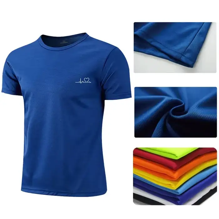 2024 course coupe sèche t-shirts hommes Polyester Golf