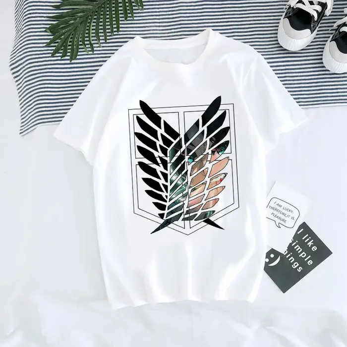 T-shirt Anime japonais hommes attaque sur Titan