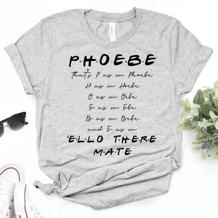 T-shirts fille Designer Streetwear vêtements japonais amis Chandler