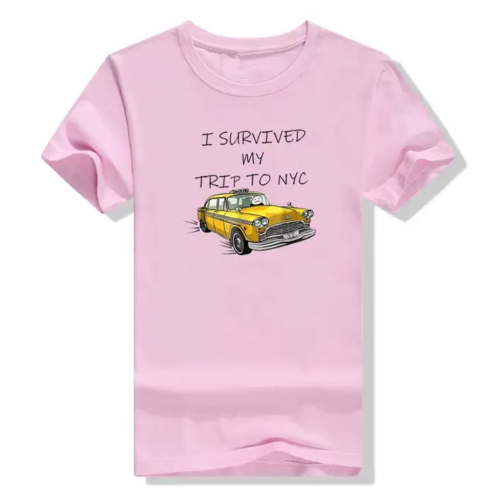 T-Shirt graphique, avec motif, j'ai pu survivre à mon voyage à NYC