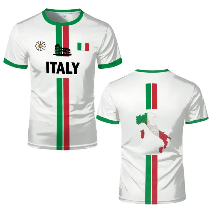Italie Football T-shirt été jeunesse respirant séchage rapide Football maillot d'entraînement unisex