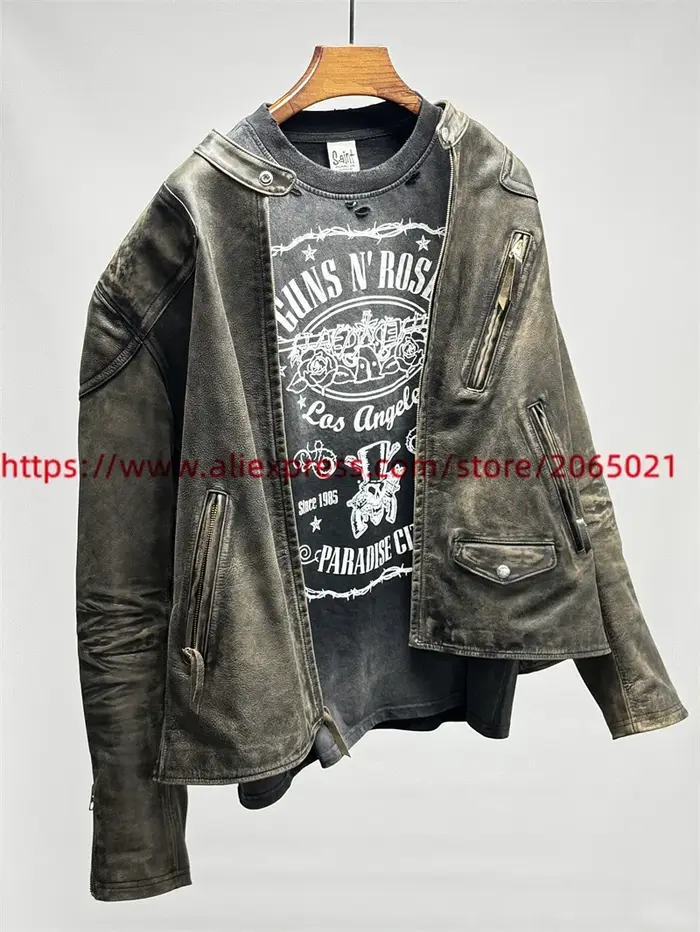 Vintage SAINT Guns N Roses lavé T-Shirts haute qualité sol sale Spray porté à la main débardeur t-shirt hauts