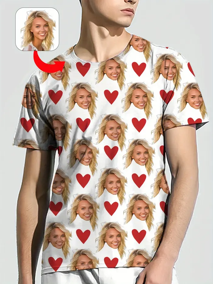 T-Shirt Personnalisé à Manches Courtes pour Homme et Femme