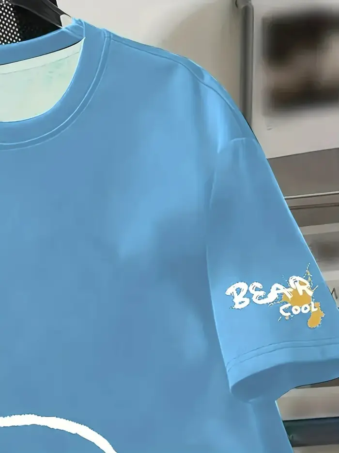 T-shirt d'été respirant à col rond pour hommes