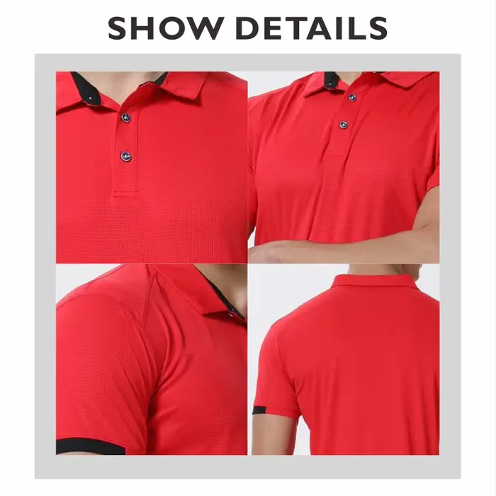 Polo à séchage rapide avec logo personnalisé brodé pour hommes et femmes