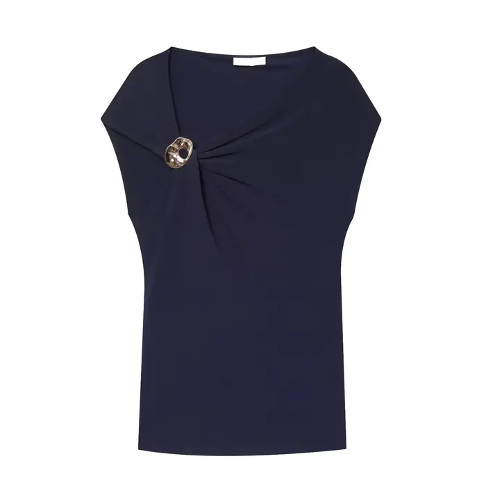 Haut asymétrique court sans manches KLKXMYT pour femme