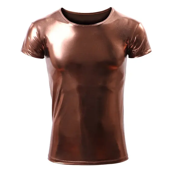T-shirt en cuir pour homme, streetwear, motif zones me Ice, injHarajuku