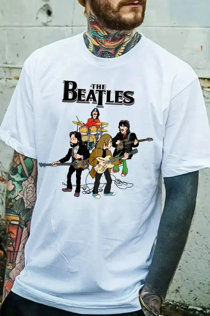 T-shirt The Beatles pour hommes et femmes, t-shirts graphiques décontractés d'été à manches courtes,