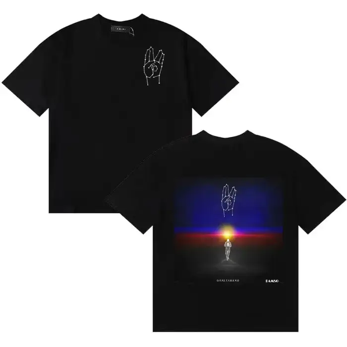 T-shirts à manches courtes surdimensionnés Damso Qalf Fashion Album Hip Hop pour hommes et femmes, d