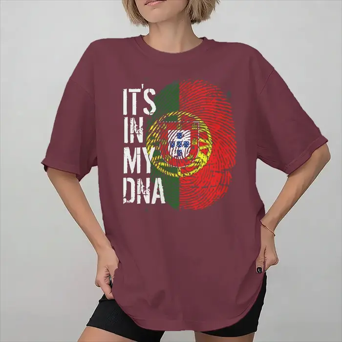 T-shirt de football avec drapeau du Portugal pour hommes et femmes