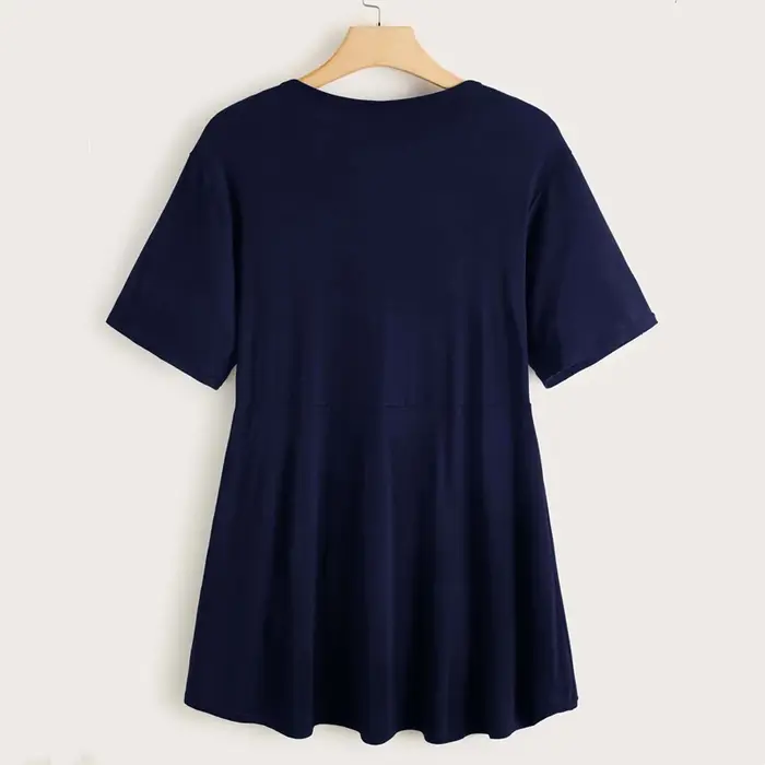 T-shirt manches courtes pour femmes, décontracté, taille élastique, grande taille, 4XL 5XL 6XL, 7XL 8XL