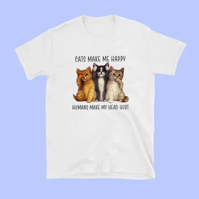 T-Shirt à Manches Courtes en Coton Blanc pour Femme